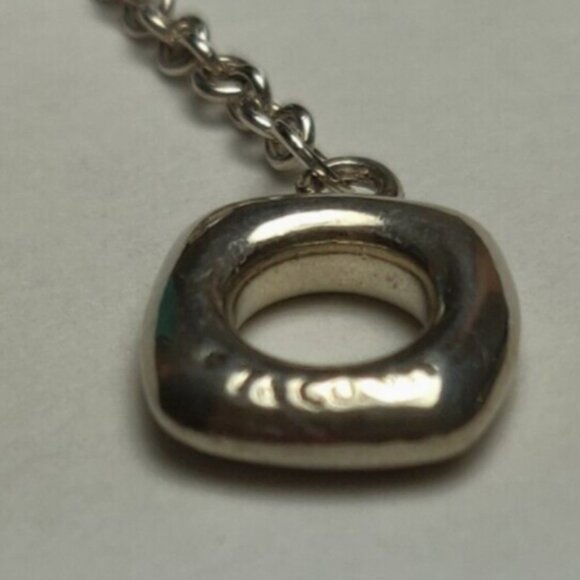 Vintage Tiffany &Co Akoya Pearls Cushion Toggle Silver Bracelet 7" Rare - Picture 8 of 10